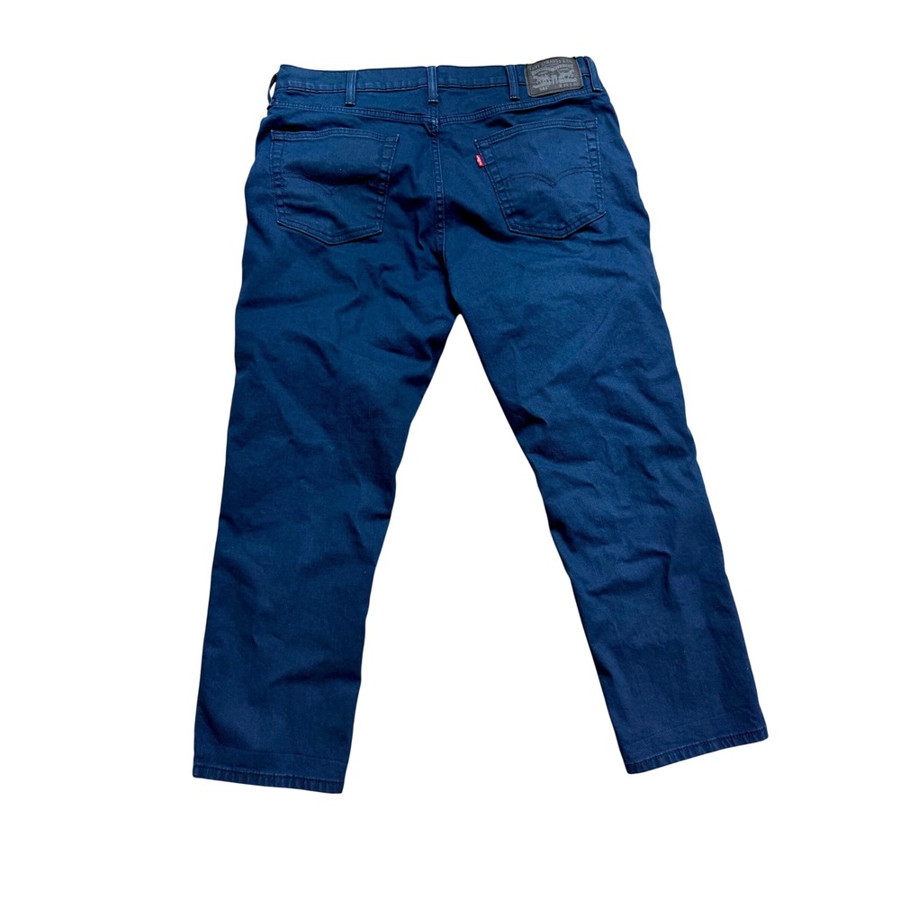 Levis 541 Athletic Fit Taper Jeans Men 39x30 Dark Indigo Blue Stretch Denim Pant - Picture 2 of 3